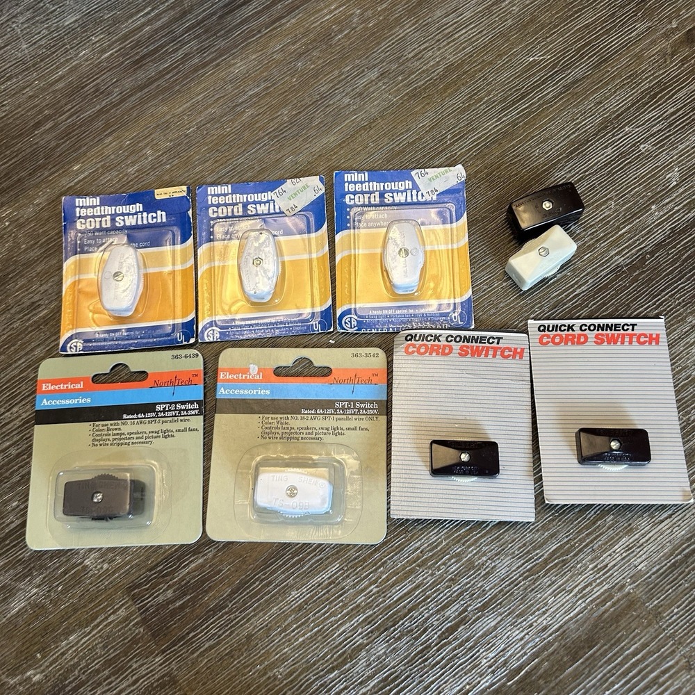 Inline Cord Switches Mini Feedthrough Quick Connect NorthTech SPT-1 SPT-2